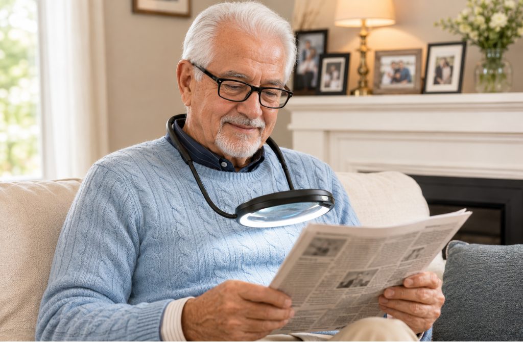 Hands-Free Magnifying Glass