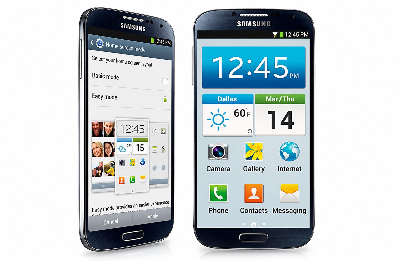 Samsung Galaxy With Easy Mode