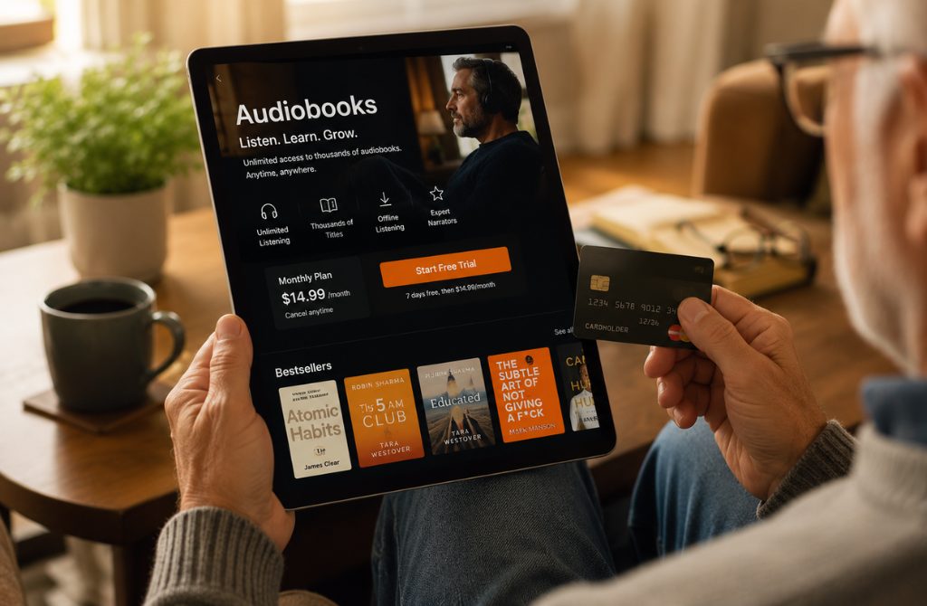 Subscription for Audiobooks or MasterClass