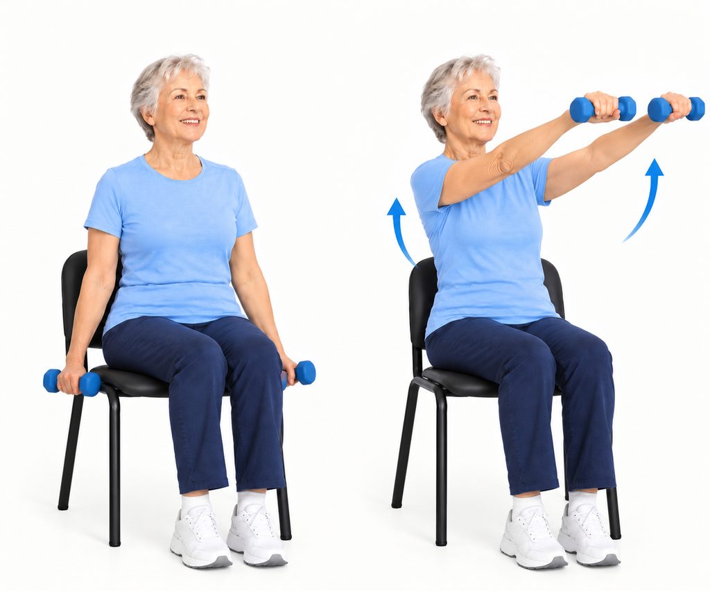 Seated Arm Raises