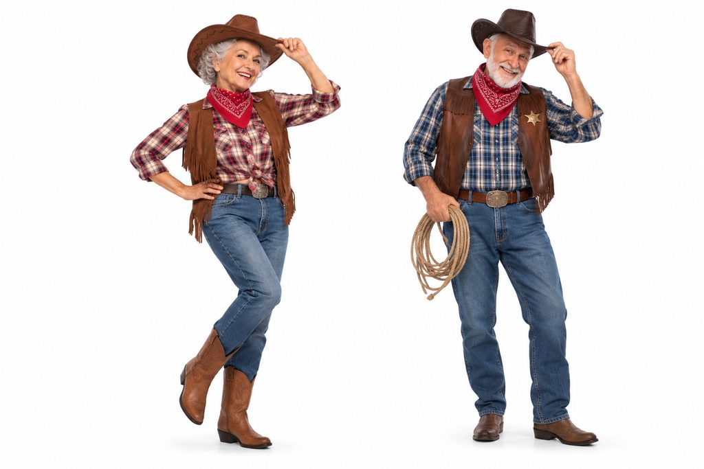 Seniors in cowboy attire